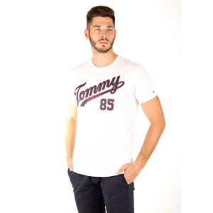 Tommy Hilfiger pánské bílé tričko Essential - XL (100)